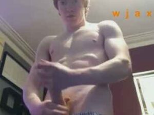 Ripped Ginger Boy Blows A Huge Load